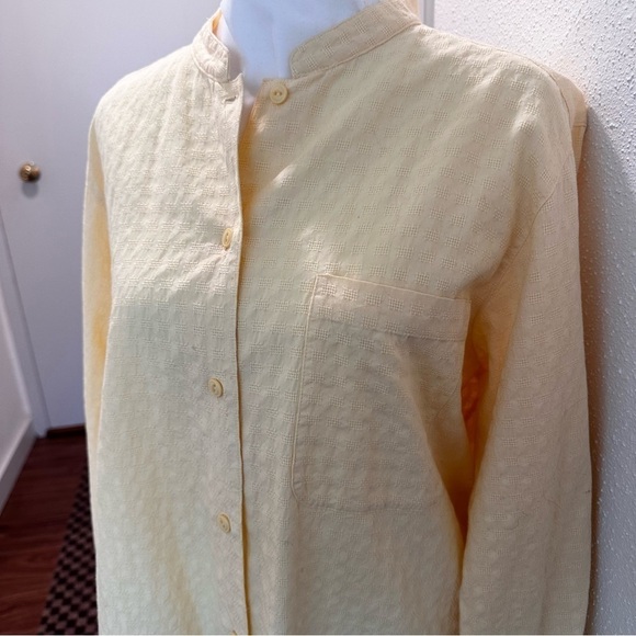 Women's Travel Smith 100% Cotton Shirt Sz L Yellow - Picture 3 of 8